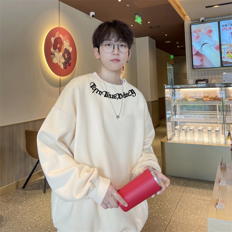 ！圆领卫衣男装港风长袖t恤男外套男WY518-特P23,男装T恤,电商B371