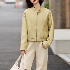 短款棒球服外套女春秋2025新款高端小个子宽松显瘦百搭夹克上衣潮，女装皮衣，跑量工厂店