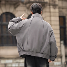 设计款夹克羽绒服冬季90白鸭绒保暖羽绒外套男装F5501-P455控898，男装夹克，电商A355（原A415）
