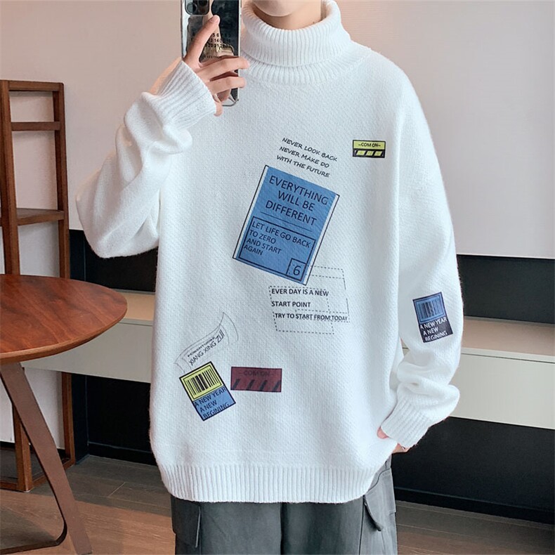 ！主推2022高品质男士高领毛衣百搭潮牌保暖针织衫M703P60,男装针织衫/毛衣,电商B220
