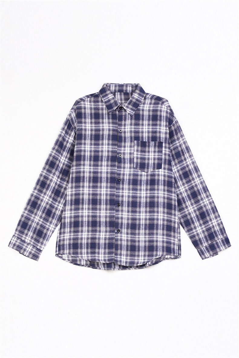 美式高街潮牌长袖衬衫潮流宽松休闲上衣A086-CS2222-P30,男装衬衫,电商基地A086