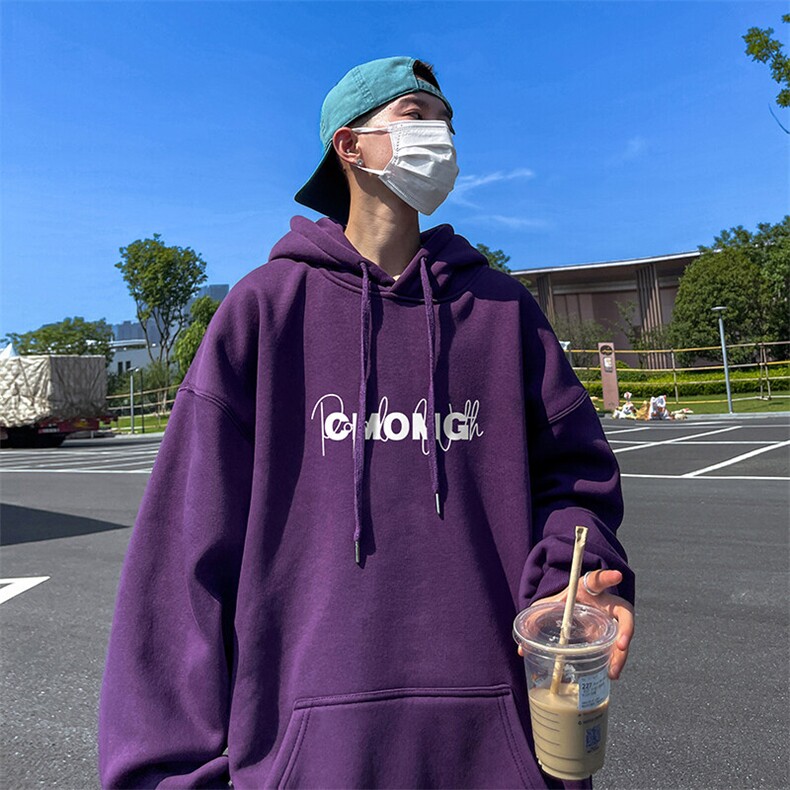 抖音得物供货可提供视频春装重磅美式宽松连帽卫衣DL2425，男装卫衣，电商A486-1