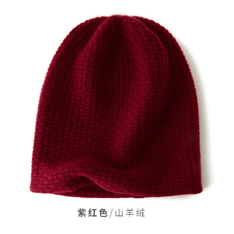 时尚百搭黑色羊绒针织帽保暖舒适冬季必备单品,饰品帽子,远腾羊绒