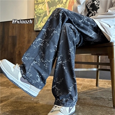 XZ616秋季新款重磅水洗黄泥提花休闲牛仔长裤TY1083特P40控78，男装休闲裤，星座512A（原616）
