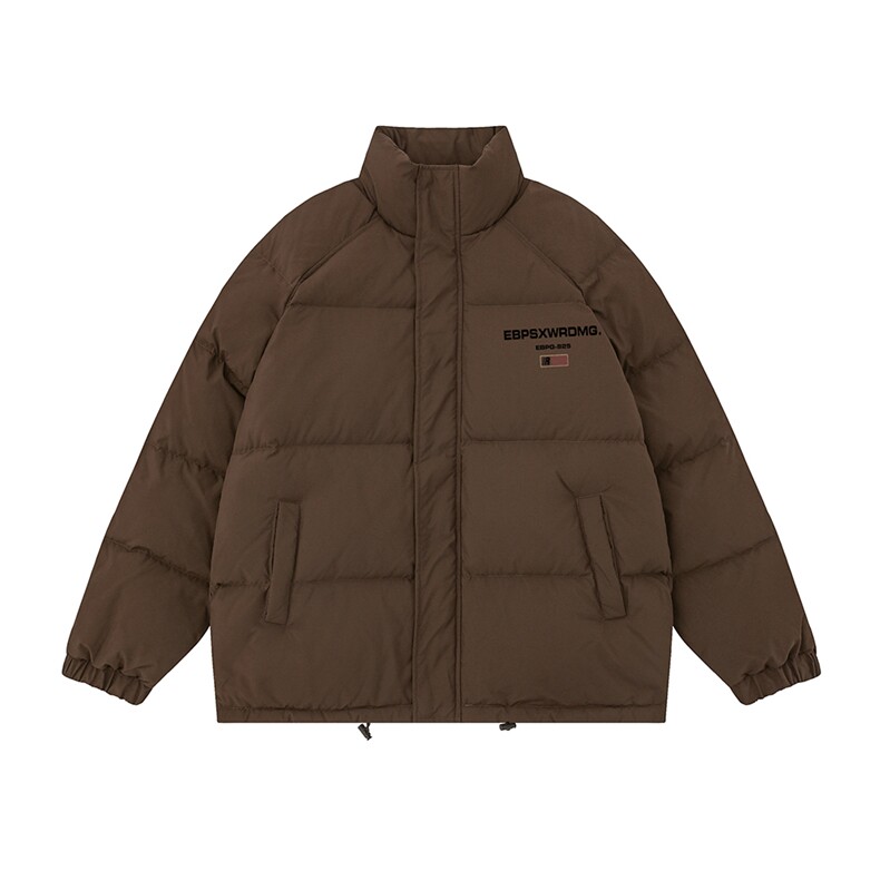 白底23冬季百搭宽松字母印花潮流棉服外套TPMY63701TP75控128,男装棉衣,电商A268-1