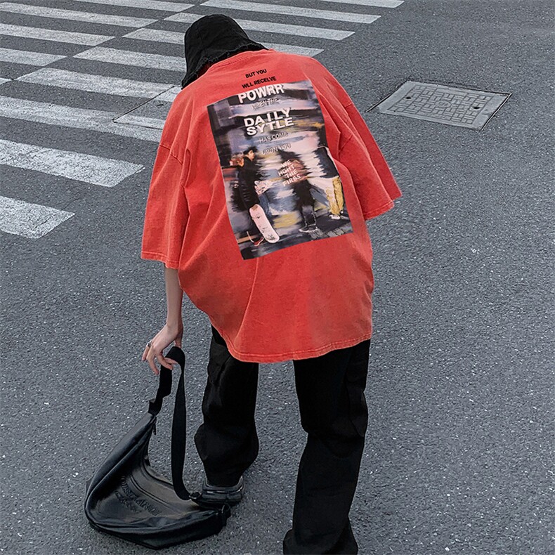 2023夏季重磅新款水洗做旧短袖301D-4-SX15-P38抖音品质！！！,男装T恤,电商B251A(原星座301D-4)