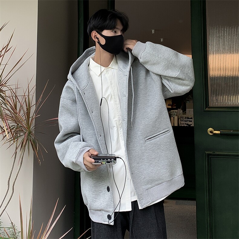 F32-P50潮流设计感小众百搭连帽外套春秋韩版宽松开衫卫衣男,男装卫衣,星座512-6