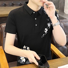 25029-P35春季休闲时尚T恤男短袖打底衫商务休闲修身短袖POLO衫，男装T恤，电商D310B-1