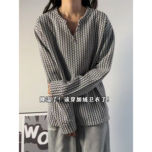 XZ809A/SYR60/特P24/控48/加绒特P34/控58 小香风雪尼尔V领卫衣图片
