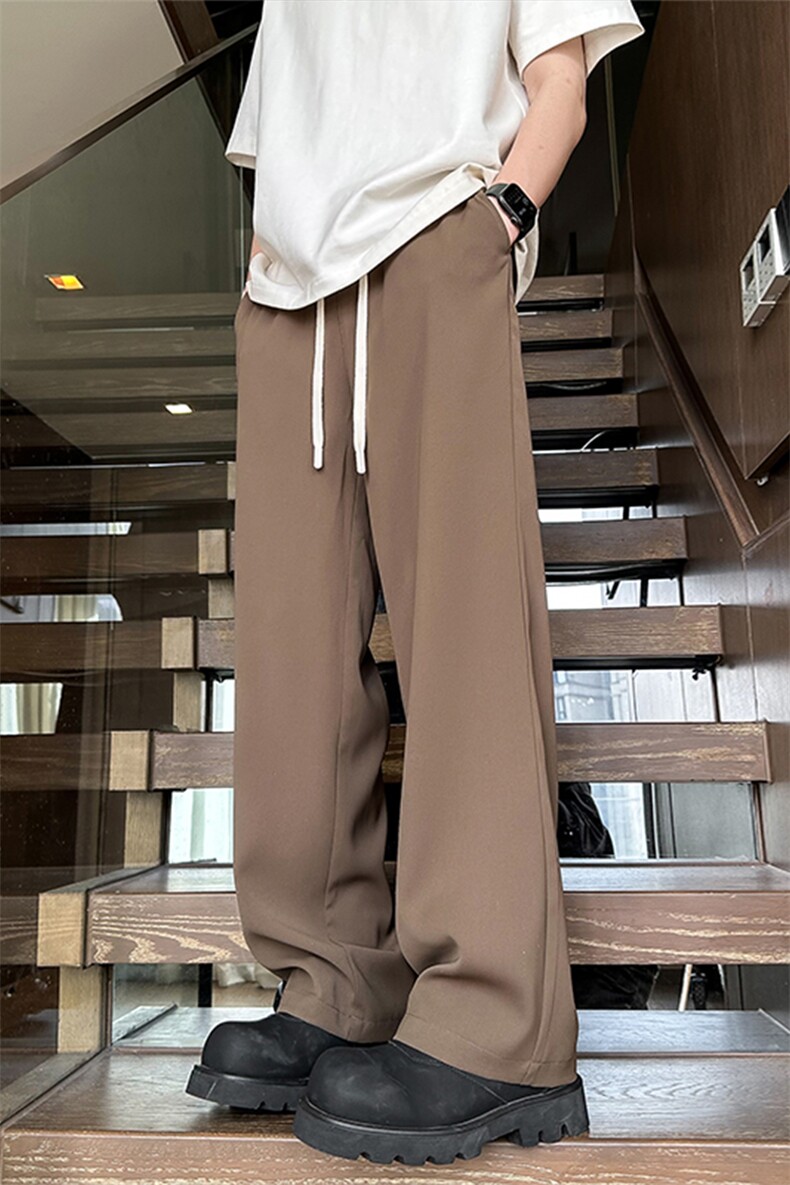 2024夏季新款内景大码精品摩根丝冰丝西裤M-5XHK24352-P50,男装西裤,电商A022