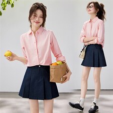 2026春夏新款黄蓝条纹衬衫女宽松显瘦元气少女感衬衣显白温柔风，女装衬衫，艾米