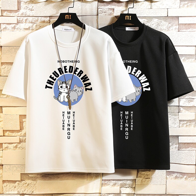 TK28160-P25春夏季七分袖t恤男大码五分袖男短袖中袖砖墙挂拍,男装T恤,电商A040A