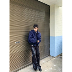 美式复古藏青色飞行员夹克外套短款棒球服男T120-P60，男装夹克，星座1007（原301D）
