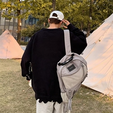 美式街头设计感圆领毛衣男慵懒风休闲针织衫Y09P50，男装针织衫/毛衣，星座1116-2
