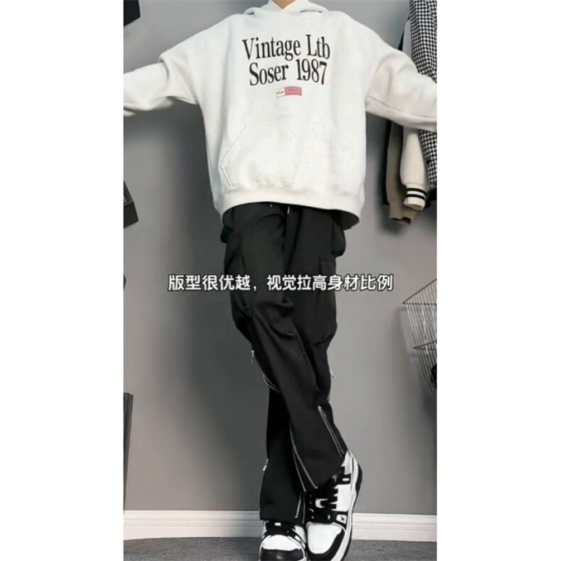 美式机能冲锋裤子男款春秋休闲长裤潮牌直筒工装裤KZAM532-P55,男装休闲裤,星座1007（原301D）