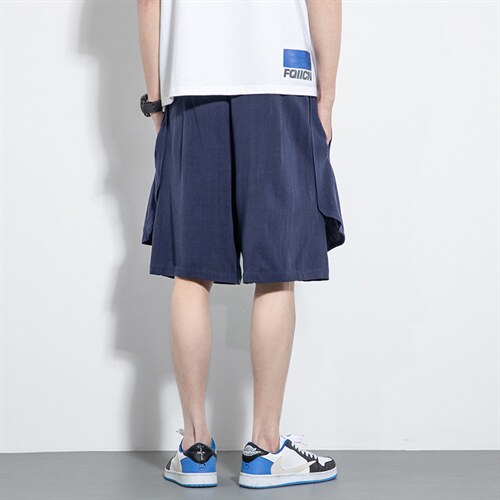 DSA203-K15特p45风夏季男士棉麻休闲裤棉麻短裤五分中裤，男装牛仔裤，星座815（原A203）