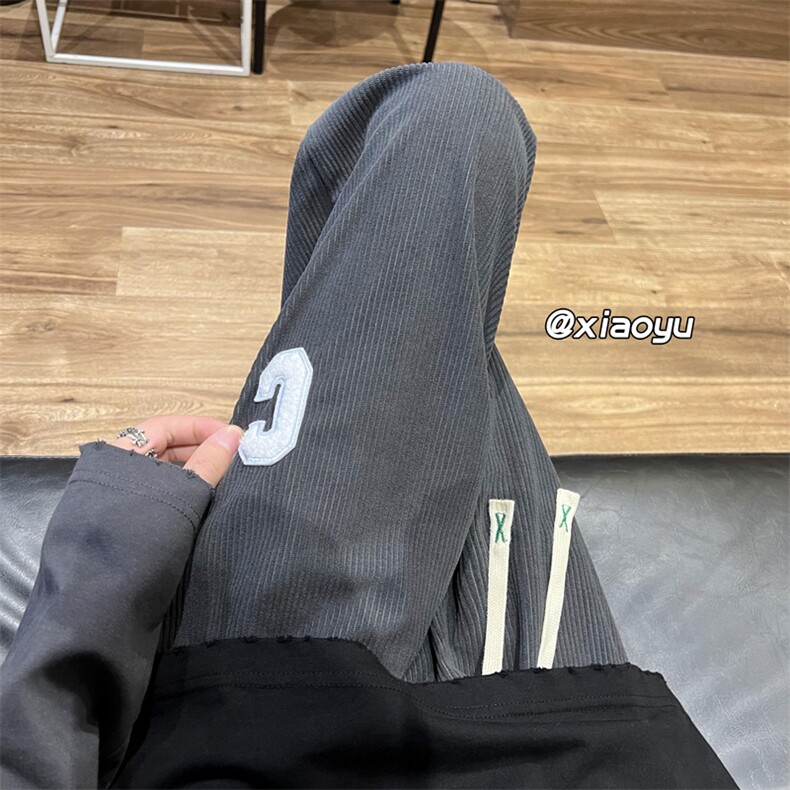 XZ616秋季新款灯芯绒C字母休闲长裤TY410P55控68,男装休闲裤,星座512A（原616）