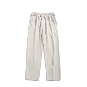 白底平铺2025夏季薄款冰丝速干垂感宽松直筒拖地裤男501-P38控59图片