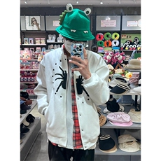 潮美式街头蜘蛛夹克棒球服cleanfit潮牌宽松外套JK612特P60，男装夹克，星座908-1