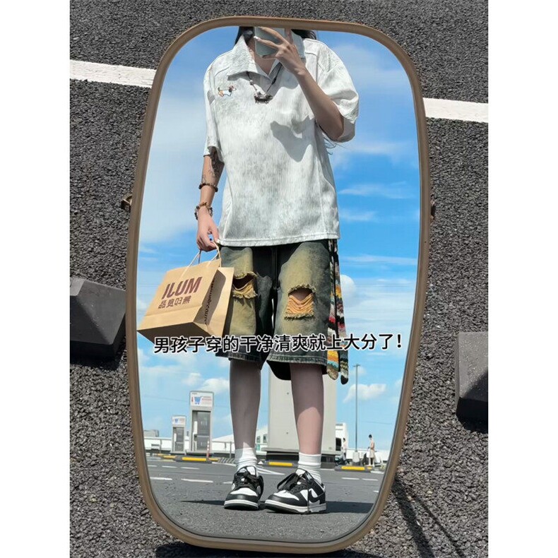 XZ809A/TZSY07套装P55/控68冰丝扎染刺绣腊肠狗POLO衫,男装Polo衫,星座809A(原222-1)