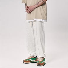 抖音直播得物2025秋冬新品纯色运动裤卫裤K015P45，男装休闲裤，电商042