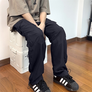自拍图 有大货 军绿色美式工装裤情侣同款宽松显瘦直筒裤K41-P40图片