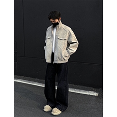 春季高品质PU皮夹克衫外套立领外套J2535-P85，男装夹克，星座1213