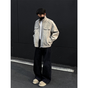 春季 高品质PU皮夹克衫外套立领外套J2535-P85图片