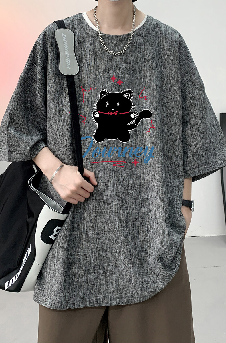 风复古亚麻短袖男棉麻t恤男半袖ZT71412-P35,男装T恤,电商A040
