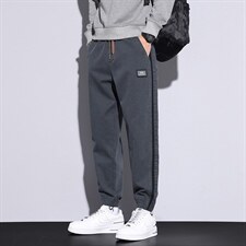 22年抖音秋季新款直筒休闲束脚仿牛仔裤男百搭长裤子潮K663，男装休闲裤，星座815-2