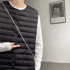 8XL-M轻薄羽绒服马甲男背心内胆90白鸭绒马夹外套YRFC07P98控138，男装背心/马甲，电商D206-1