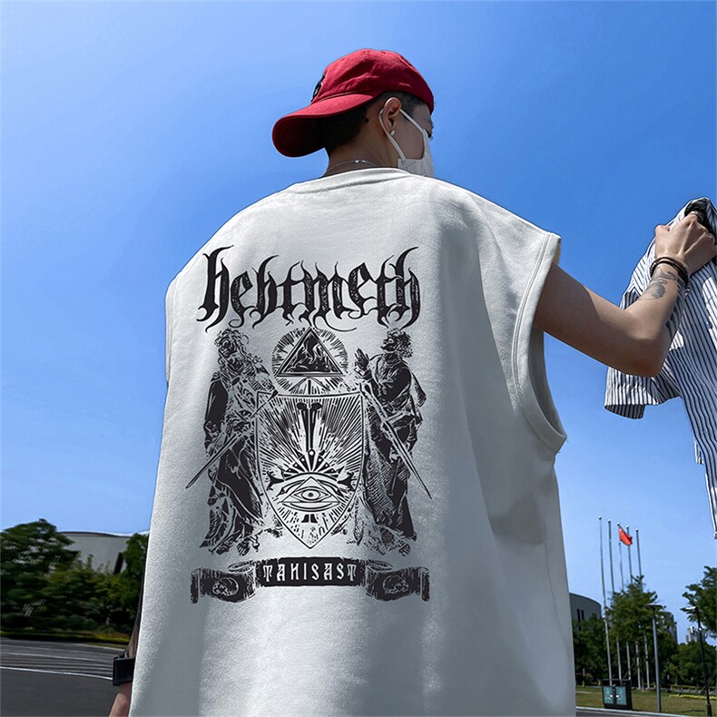 量大优供视频得物直播品230克夏季麂皮绒背心无袖T恤BJ270,男装背心/马甲,电商A486