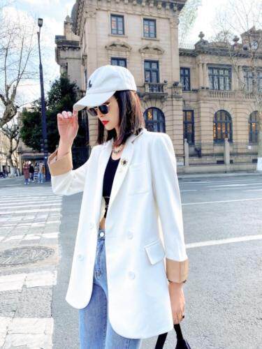 西装黑白，女装西装，佳伶百色