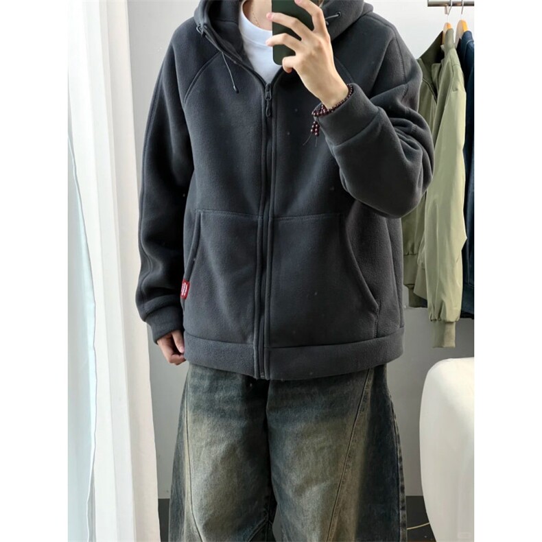 摇粒绒连帽拉链卫衣外套1302-GS02-P55成分100聚酯纤维,女装短外套,星座1302
