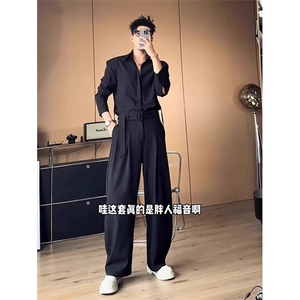 网图有货 雅痞竖条纹设计感长袖衬衫男韩系氛围感穿搭 A920-P40图片