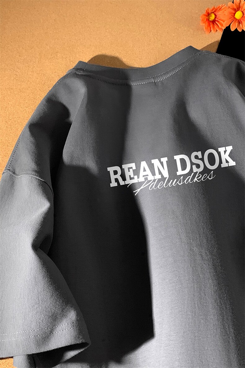 量大优供视频230g重磅纯棉短袖t恤男XT493-特P19,男装T恤,电商B371