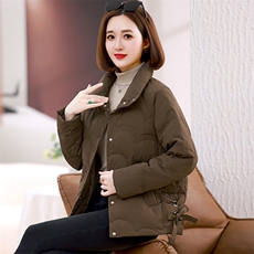 轻薄羽绒棉服女短款2023冬装新款小个子宽松百搭洋气保暖棉衣外套，女装棉衣/棉服，婷思杰（原婷想服饰）