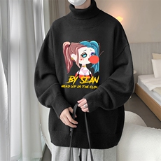 控68高领毛衣男士大码内搭毛线衣男GM45298-P45加绒款-P65，男装针织衫/毛衣，电商A040