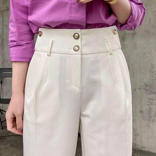 时尚女裤面料透气百搭款，女装，六月