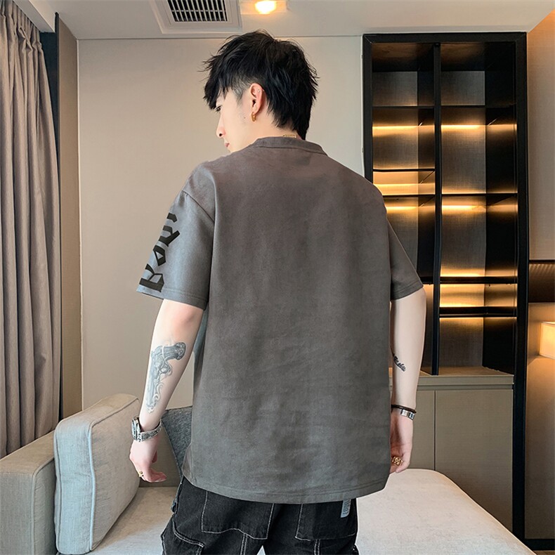 新款短袖男店主风夏季t恤休闲百搭印花圆领T恤男上衣TC3136-P35,男装T恤,星座717