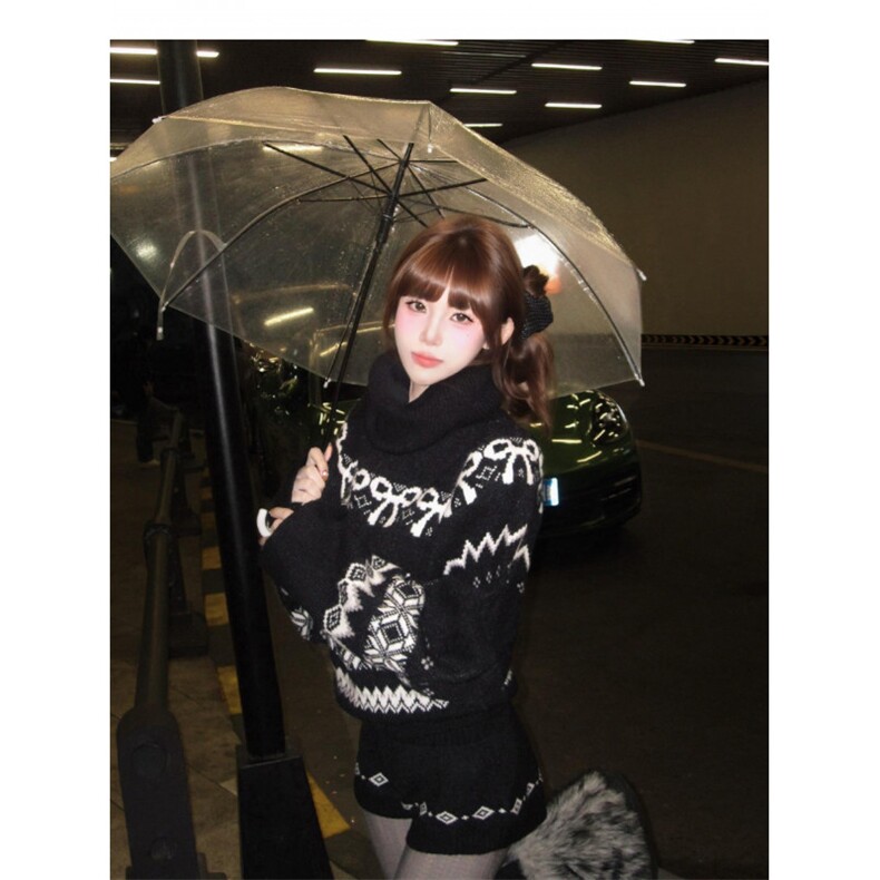 1506A/G37770/P79高领毛衣外套针织上衣女短裤两件套,男装牛仔裤,星座1506A