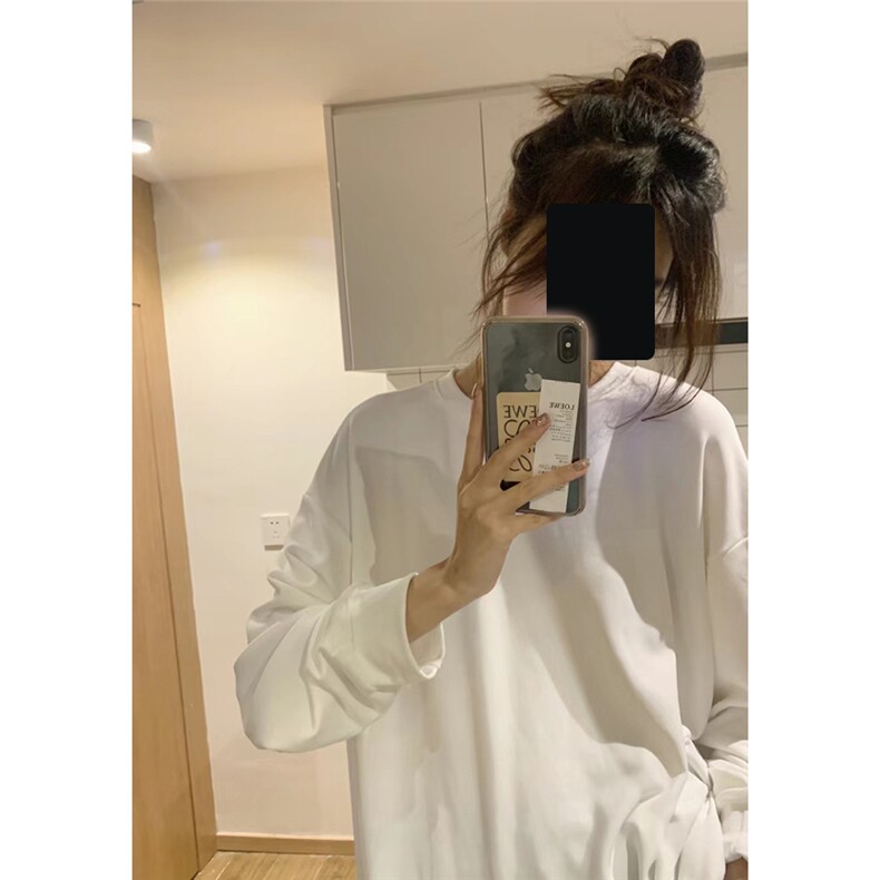 260克重磅精梳纯棉纯色光板长袖T恤秋季打底衫T005-P22单装+1,男装T恤,电商C310