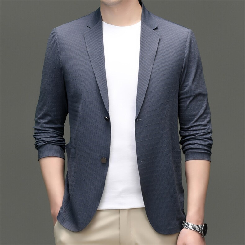 R-XF1013男式春秋新款长袖简约西服休闲商务便服西装单西图片