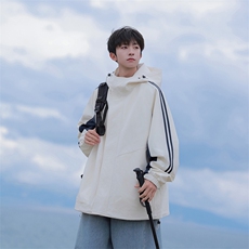 815A-MJ78322-75特春秋装新品条纹户外登山服三防冲锋衣外套男模，男装夹克，星座815A