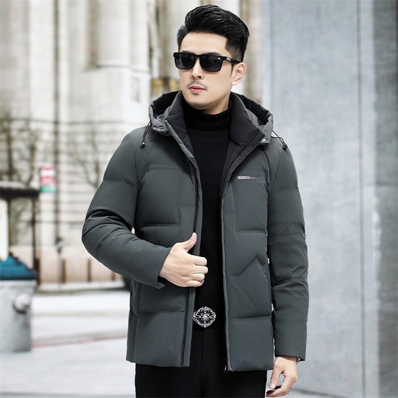 B8722钱塘2020-3商务休闲冬季厚款有帽简约中年男士羽绒服P238图片
