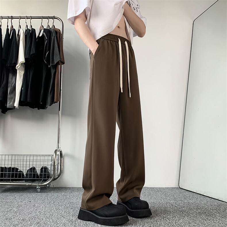 2024夏季新款内景大码精品摩根丝冰丝西裤M-5XHK24352-P50，男装西裤，电商A022