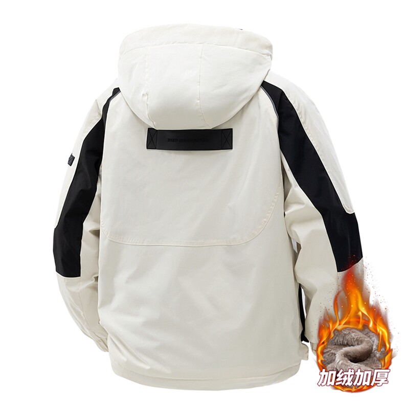 3D男女大码防水连帽冲锋衣户外工装夹克外套棉衣a406A1155特p95,男装夹克,星座309（原A406）