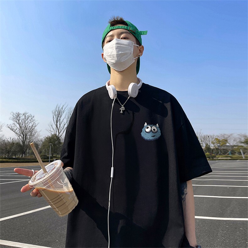 220克重磅美式潮牌宽松短袖t恤T1103-P25直播供应280克高品质P35,男装T恤,电商A486