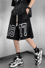 麂皮绒数字印花短裤男美式篮球运动五分裤B239-1512-P43控价59，男装休闲裤，星座514-2(原B239)