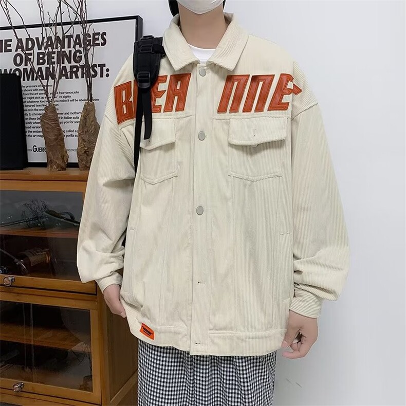 男秋季外套潮牌街头灯芯绒外套RW27P55,男装夹克,星座1116-2